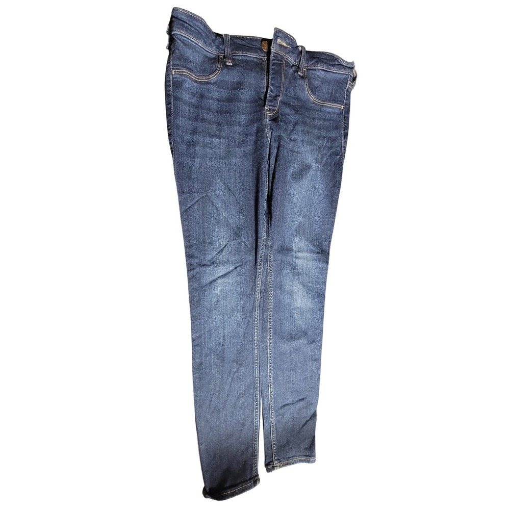 Hollister Low Rise Jean Legging Dark Wash Blue Skinny Jeans 11R W30 L28